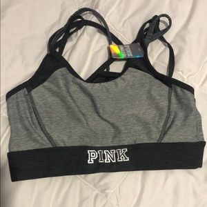 Pink sports bra